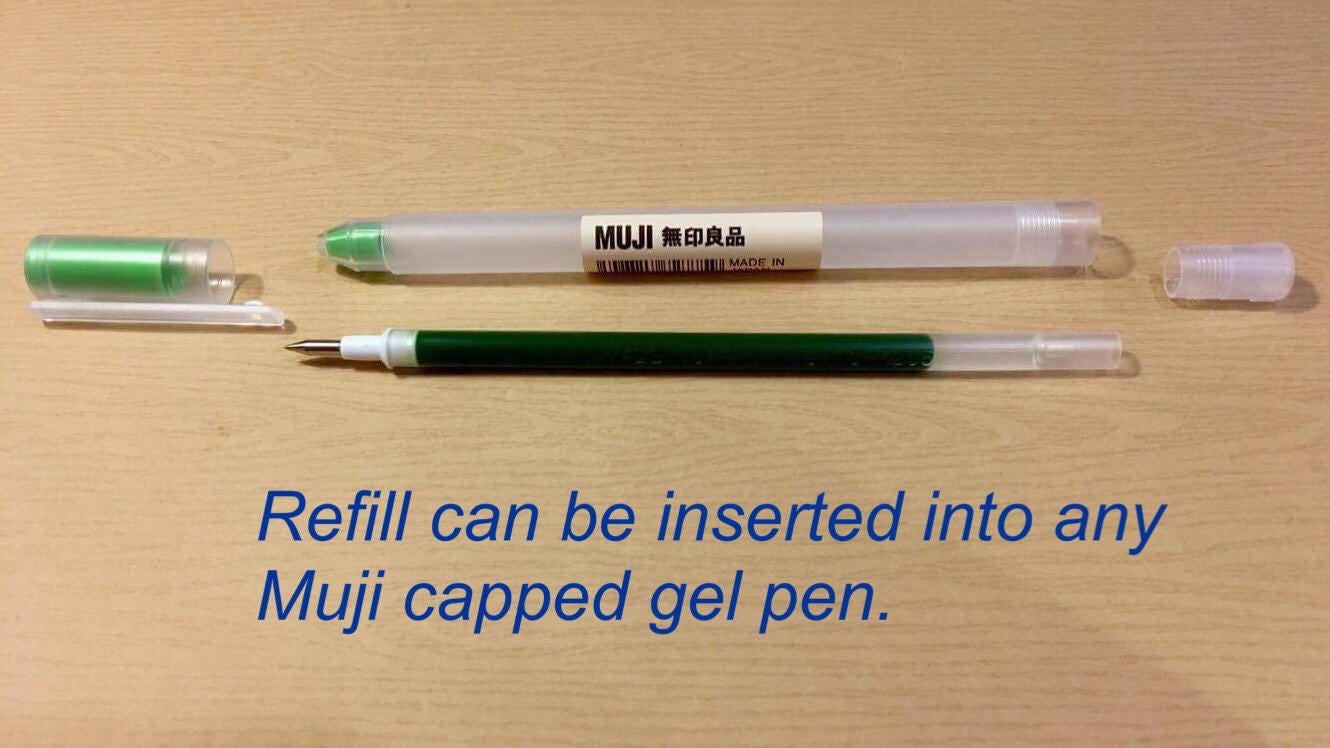 Authentic MUJI gel pens Muji Pens 0.38/0.5mm FREE SHIPPING Etsy