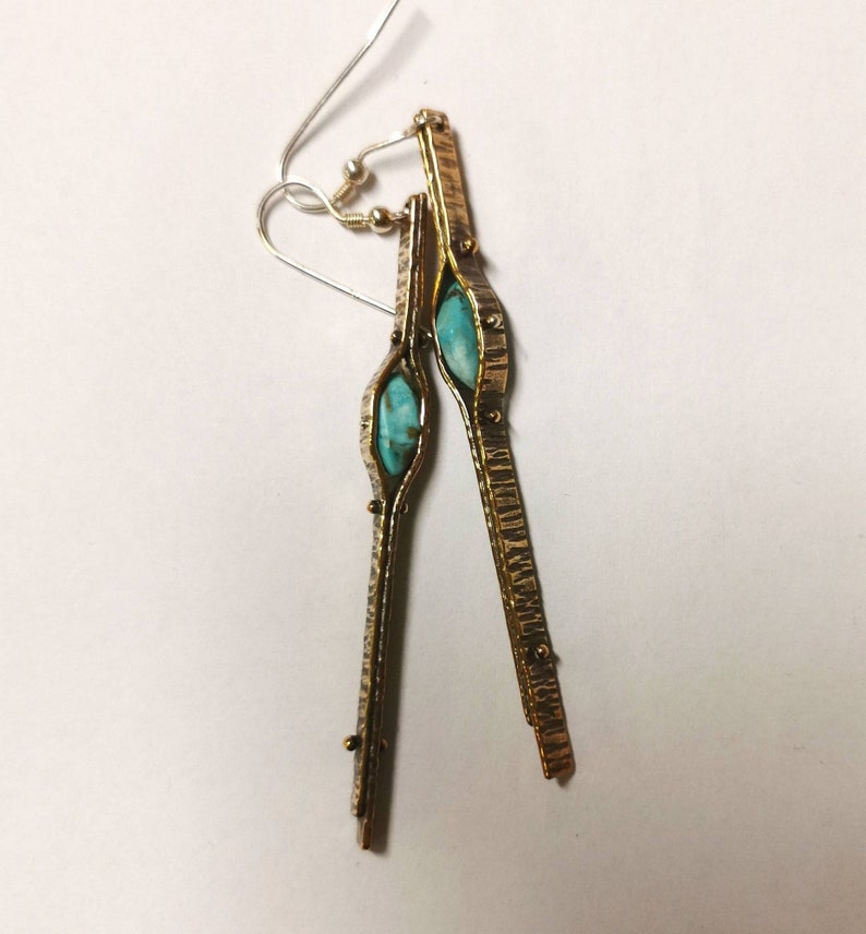 BRONZE AGE Earrings by Roughasnature to Order Etsy