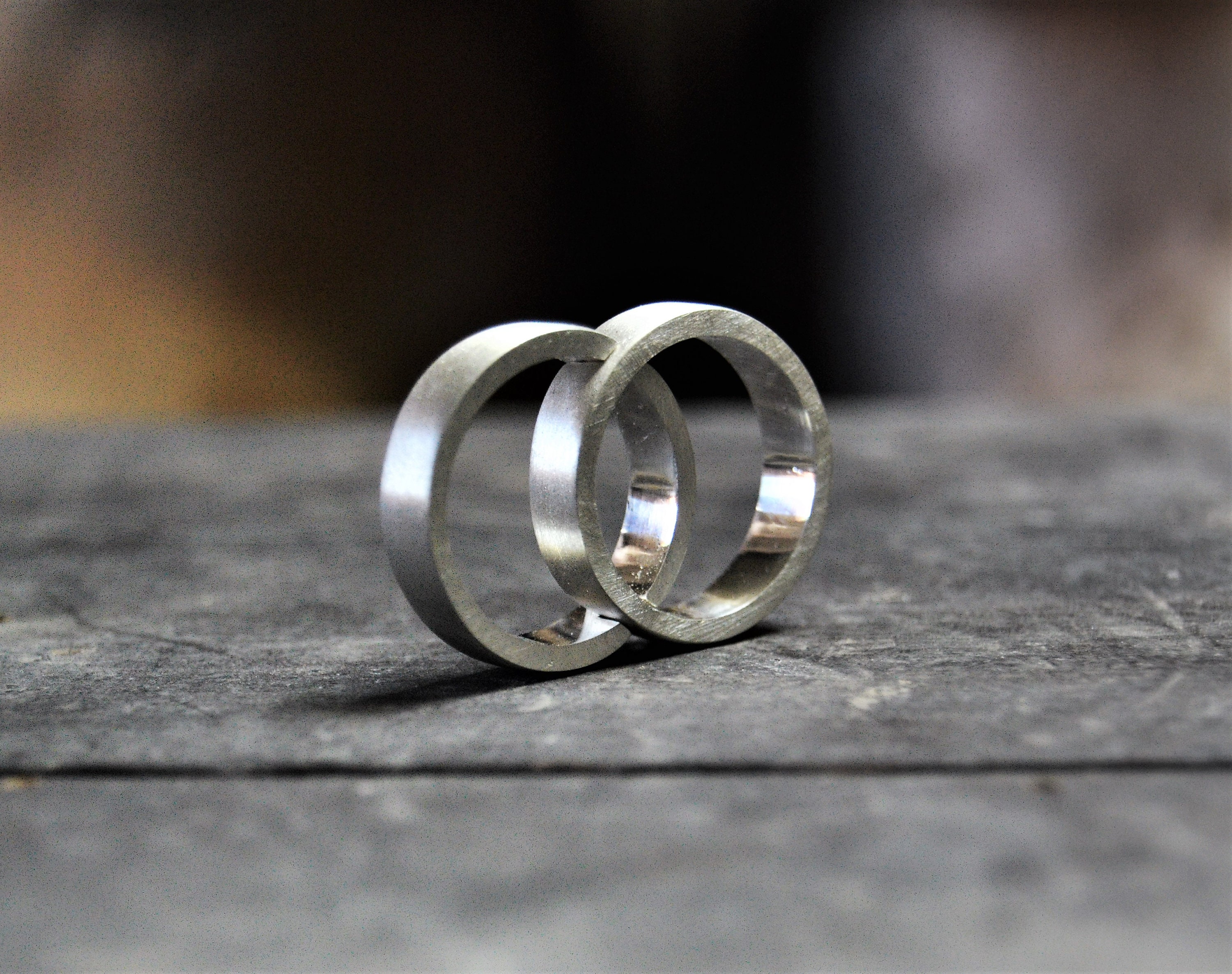 Marimor Jewelry Hers And His Stainless Steel Princess Wedding Ring Set Titanium Wedding Band Women S Size 10 Men S Size 12 Walmart Com Walmart Com