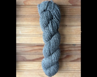 Natural Gray Finnsheep Wool Yarn, 3-Ply, Medium weight , 4oz