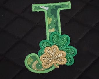 SHAMROCK LETTER - Saddle Pad St. Patrick's Day Monogram