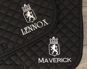 Breed Logo Custom Saddle Pad
