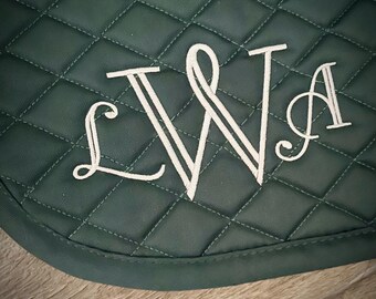 Raleigh Monogram Personalized Saddle Pad
