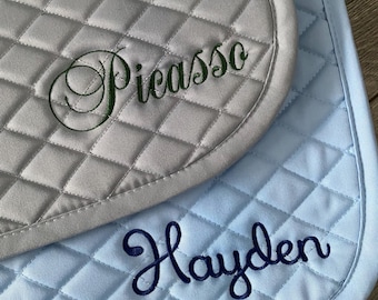 Custom Name Saddle Pad