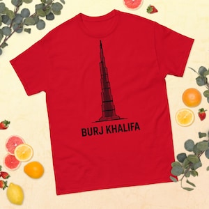 Dubai T-shirt | Burj khalifa Shirt | Touch The Sky Souvenir Tee