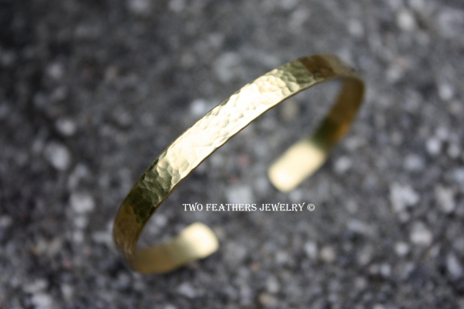 Gold Cuff Bracelet Hammered Brass Cuff Bracelet Gold Brass Etsy