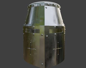 Medieval Great Helm 3D Model Files (.stl .3mf) - Precut for 3D Printing