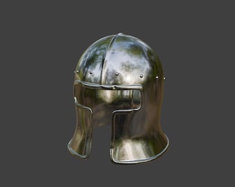 Barbute Helmet 3D Model Files (.stl .3mf) - Precut for 3D Printing