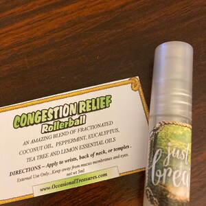 Essential Oil Rollerball Congestion Relief