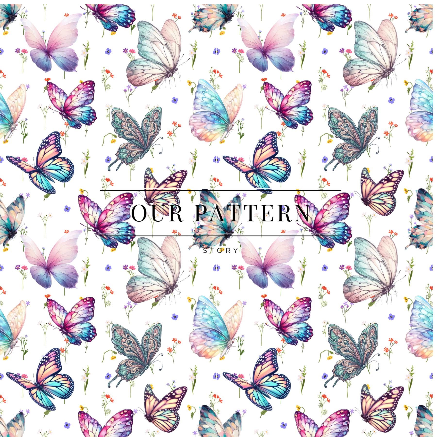 Butterfly Seamless Pattern - Etsy