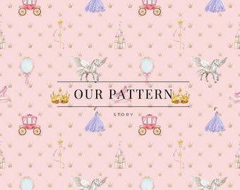 Princess Google Form Theme Princess Themes Seamless Pattern - Etsy