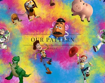 Colourful toys seamless pattern