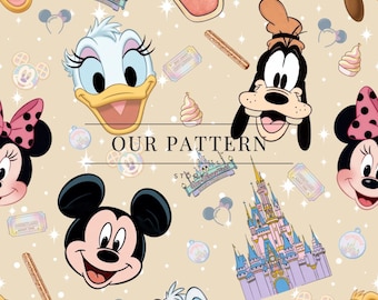 magical world seamless pattern