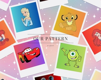 Cartoon photo seamless pattern