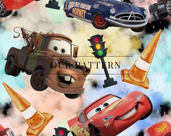 Cars seamless design, digital download