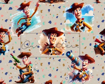 Toy Friend Seamless Pattern: Sublimation Design (Digital Download