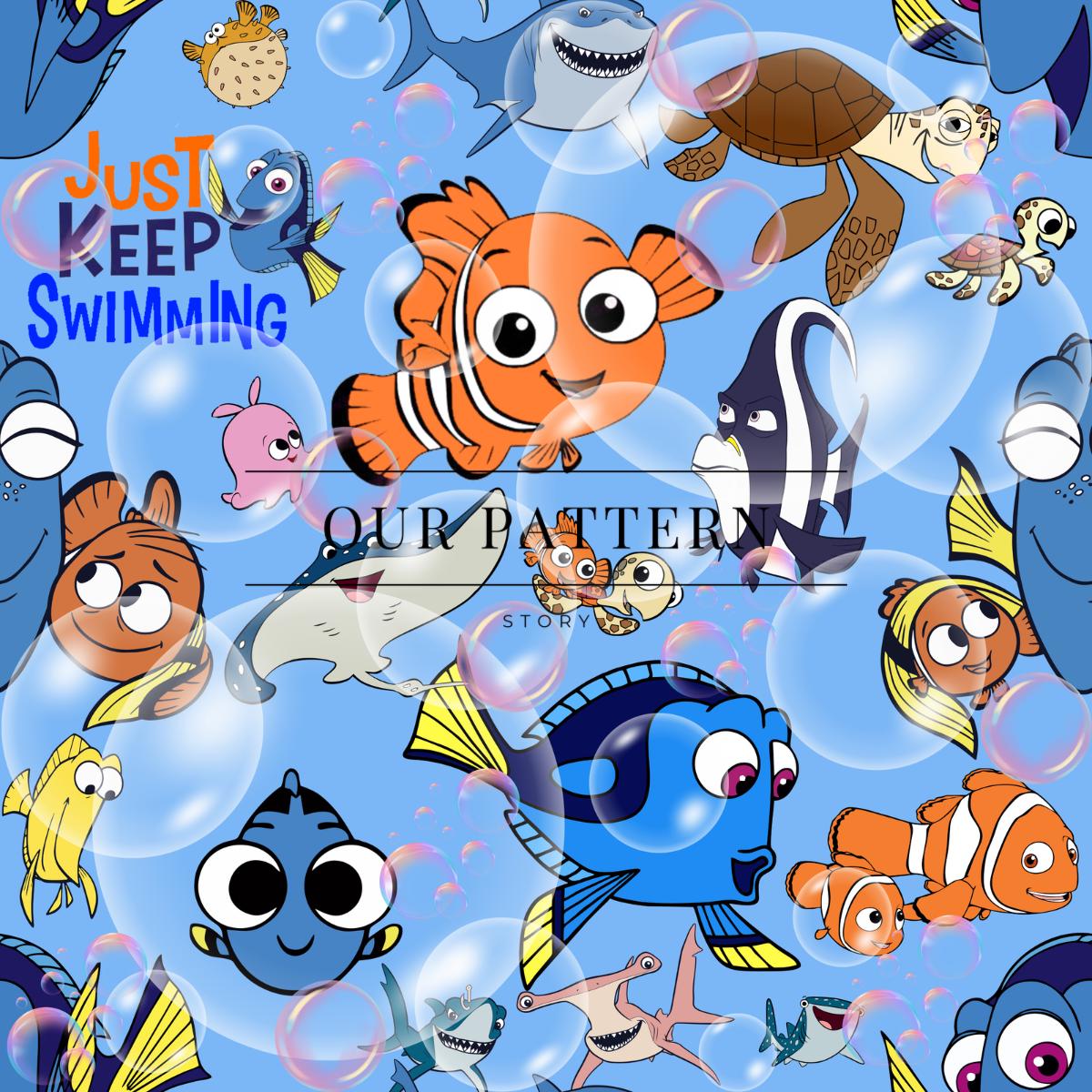Sebastian Fish Pattern Fish Seamless Pattern (digital Download) - Etsy