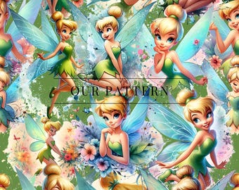 Green fairy seamless