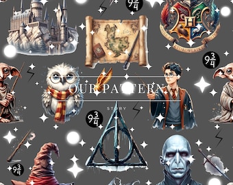 Magical seamless pattern