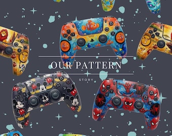 Gaming controller seamless pattern, digital download