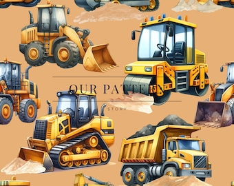 Construction seamless pattern