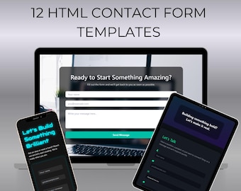 12 HTML Contact Form Templates | Responsive HTML & CSS Website Forms