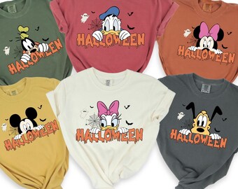 Comfort Colors Disney Halloween Shirt,Disney Trip Shirts, Disney Shirt, Disney Matching Sweatshirt, Halloween Matching Shirts, Halloween Tee