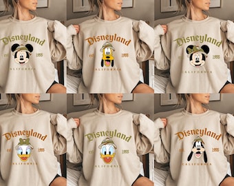 Disney Animal Kingdom Sweatshirt, Mickey and Minnie Safari Shirt,Mickey And Friends Shirt, Family Matching Safari Shirt,Disney Wild Trip Tee