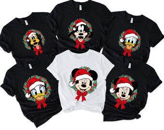 Disneyland Christmas Shirt,Christmas Family Sweatshirt, Disneyland Vintage Shirt, Disney Crewneck Shirt, Mickey and Friends Christmas Shirt