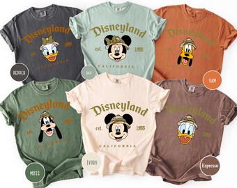 Comfort Colors Disney Animal Kingdom Shirt,Mickey and Minnie Safari Shirt,Mickey And Friends Shirt,Wild About Disney Tee,Family Vacation Tee