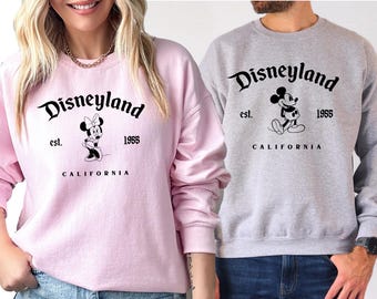 Disneyland Sweatshirt, Vintage Mickey Sweatshirt, Disneyland Minnie Sweater,Family Disney Shirt, Disney Trips Shirt, Disney Crewneck Sweater
