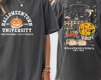 Comfort Colors Halloweentown 1998 Shirt,Halloween Shirt,Halloweentown University Shirt,Spooky Season, Pumpkin Halloween Tee, Halloween Gift