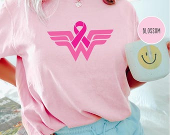 Comfort Color In October We Wear Sweatshirt, Pink Ribbon Shirt, Cancer Survivor Shirt, Breast Cancer Awareness Shirt, Motivational Tee