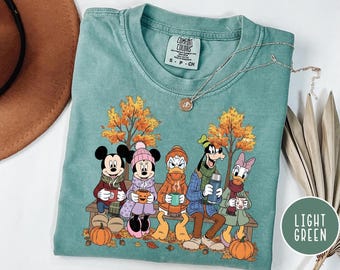 Comfort Colors Disney Fall Mickey and Friends Shirt,Disney Fall Halloween, Autumn Shirt, Disney Fall Shirt, Fall Pumpkin Shirt,Pumpkin Shirt