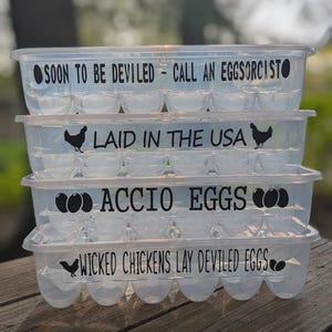 Reusable Egg Cartons - Customizable Messages