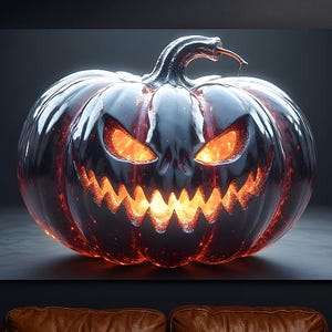 Scary Halloween Pumpkin Wall Art Bundle | 16K Ultra HD Download | Creepy Jack O Lantern Artwork for Murals, Posters & Prints | Spooky Decor