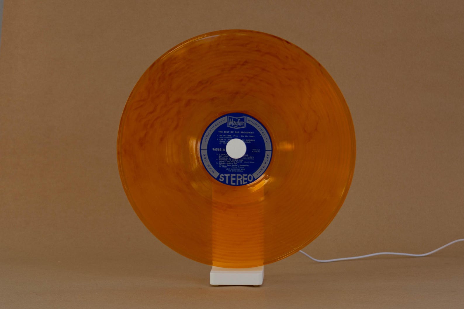 Vinyl Record Table Lamp, Modern Record Display, Minimal USB LED Table ...