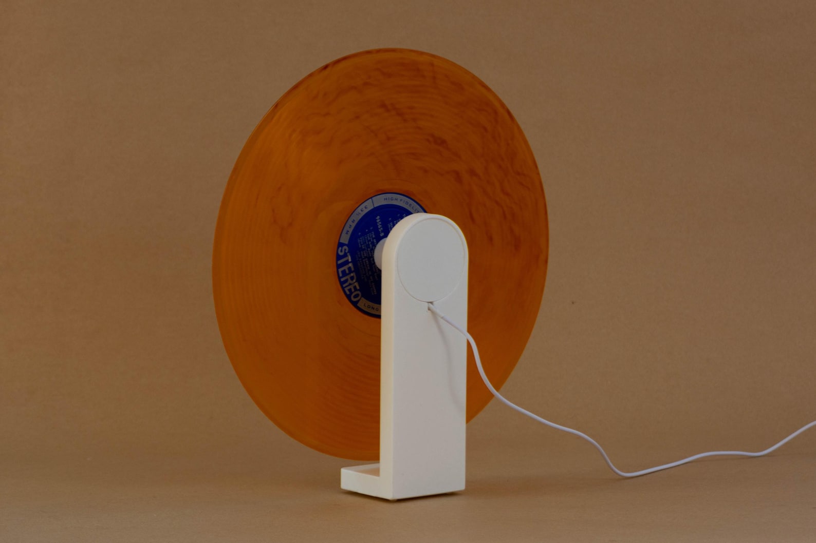 Vinyl Record Table Lamp, Modern Record Display, Minimal USB LED Table ...