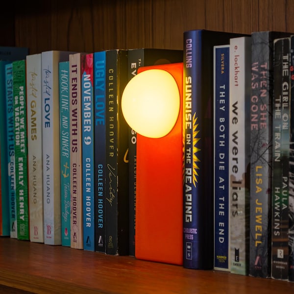 Luminária de estante, luminária de cabeceira moderna de meados do século, luminária de mesa LED RGB minimalista, luminária aconchegante para presente de boas-vindas para decoração de quarto.