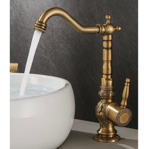Antique faucet brass bathroom mixer tap