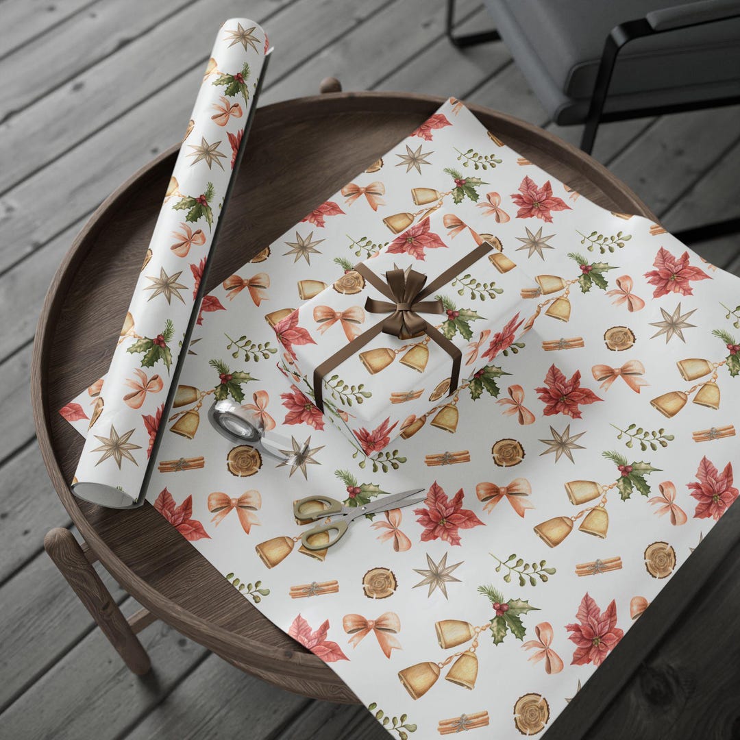 Christmas Wrapping Papers, Cute Classy Minimalist Cosy Giftwrap ...