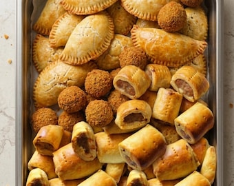 Authentic Savory Pastry Combo - Meat Pie, Sausage Roll & Scotch Egg