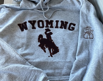 Officially Licensed University of Wyoming Hoodie Sweatshirt