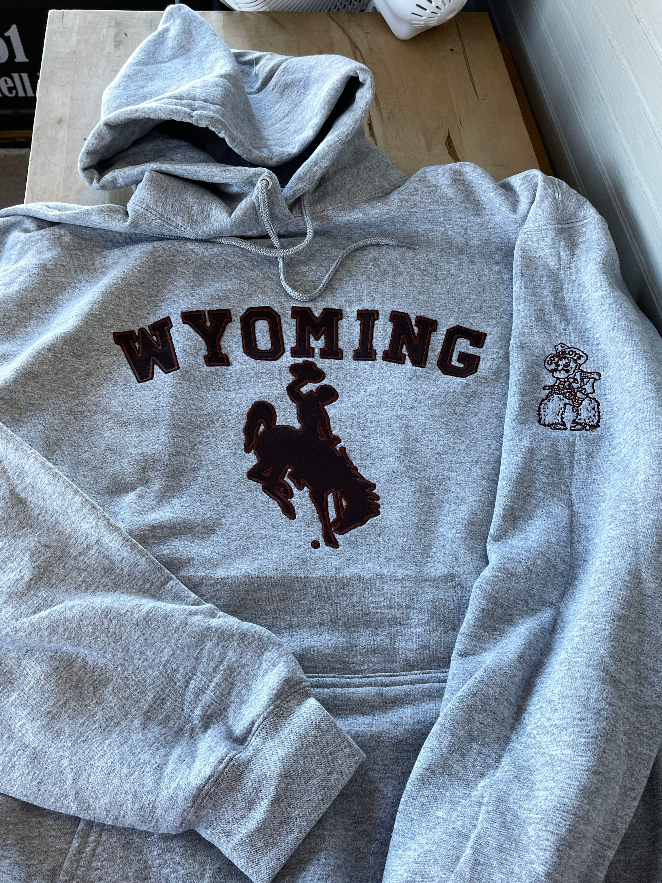 Custom Mens Wyoming Cowboys Apparel Vintage Distressed Pistol Pete Premium  T Hoodie & Jogger Set By Cm-arts - Artistshot