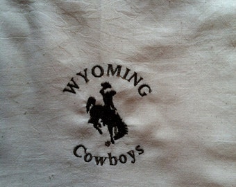 Officially Licensed University of Wyoming Tea Towel Kitchen Towel Cowboys Pokes UW WYO