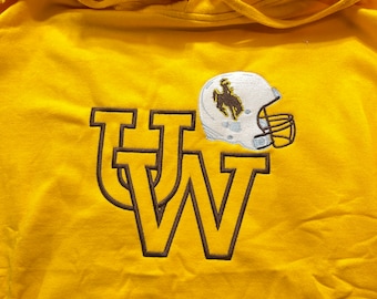 Officially Licensed University of Wyoming Sweatshirt Uw football shirt