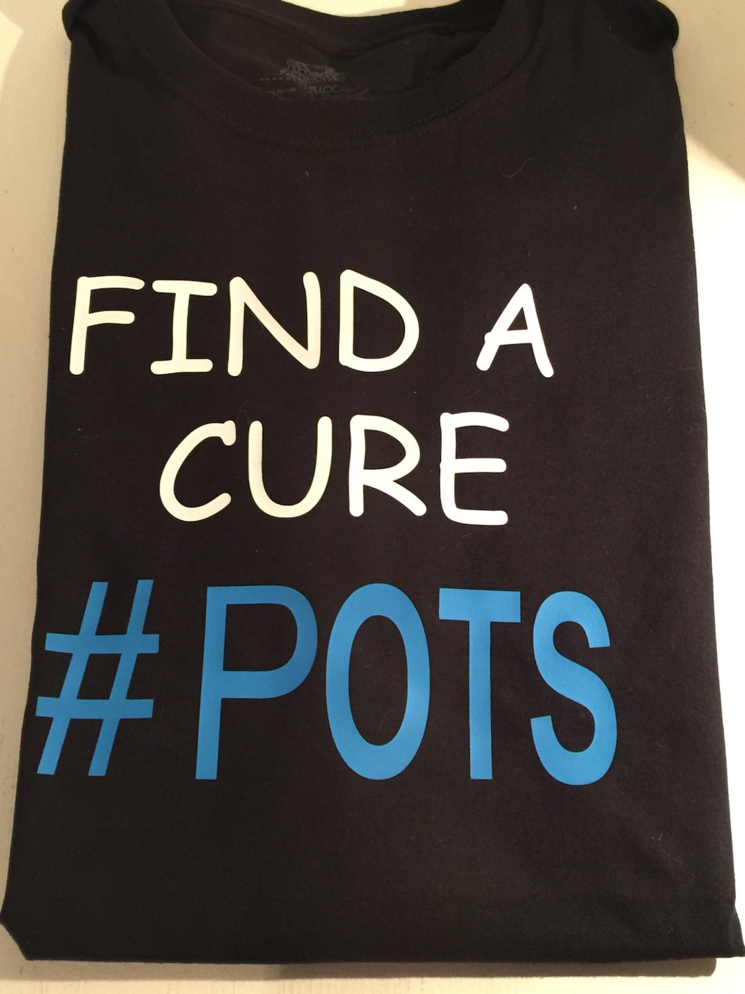 Find a Cure POTS Awareness T Shirt Postural Orthostatic Tachychardia