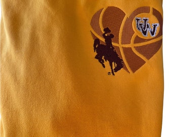 Officially Licensed University of Wyoming Sweatshirt UW basketball shirt