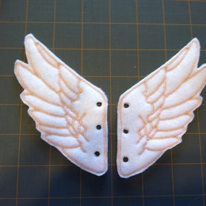 White and Beige Percy Jackson Inspired Shoe Wings