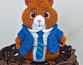 Crochet Hamster Pattern: Amigurumi Business Gentleman (PDF Pattern)